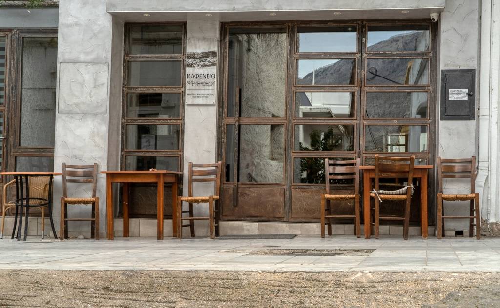 Traditional Karaboutzes Café at Krousonas